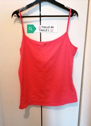 🌸Débardeur rose fluo Taille 40 Neuf 🌸