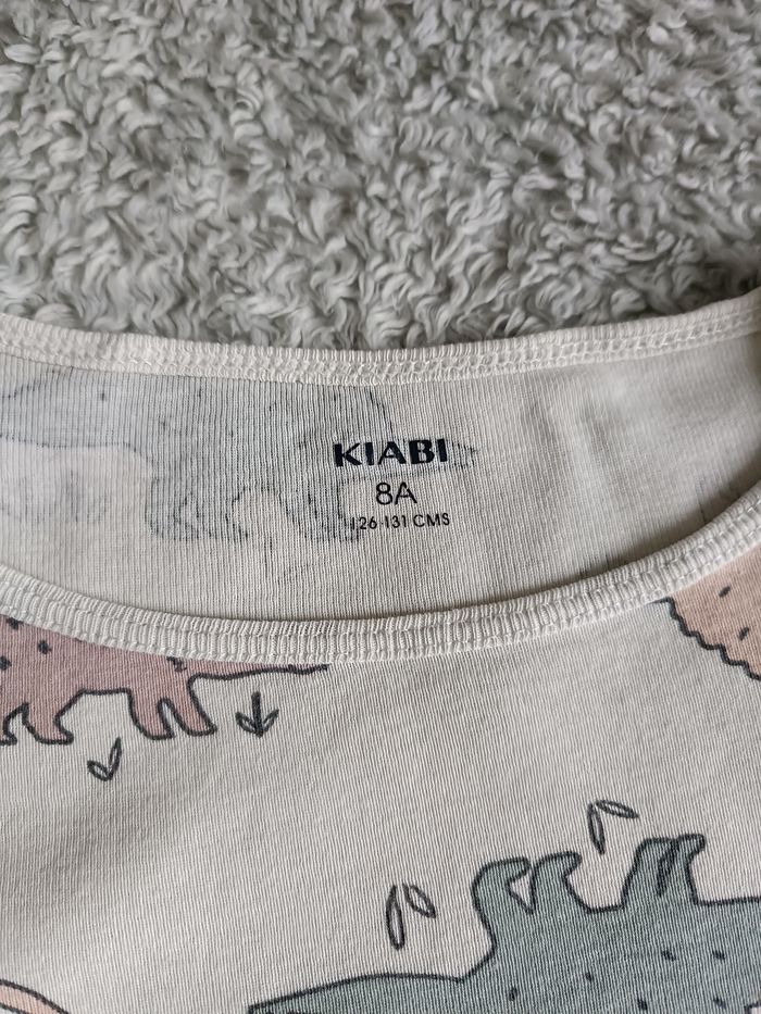 Pyjama fille 8 ans manches longues,  coton doux motif dinosaures confortable nuit - photo numéro 5