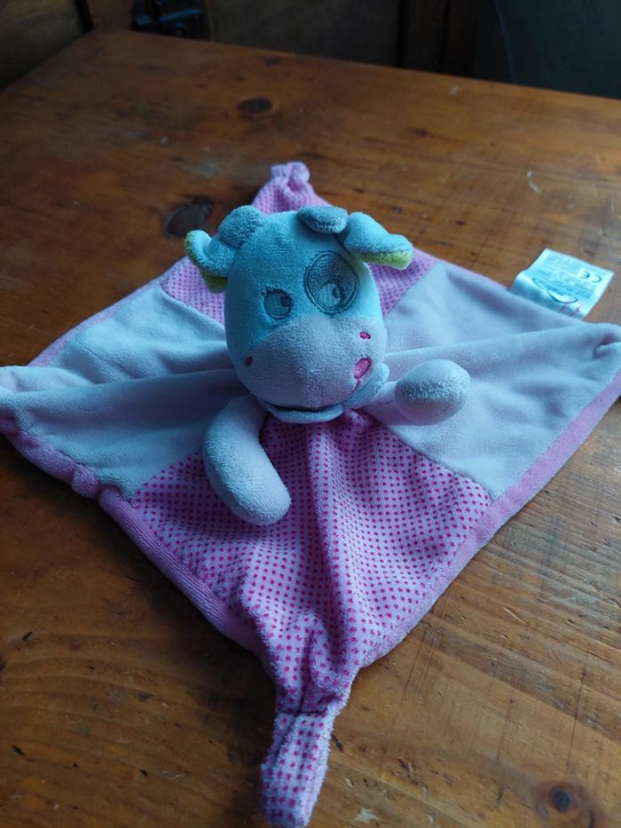 Doudou vache rose Mots d'enfants - photo numéro 2