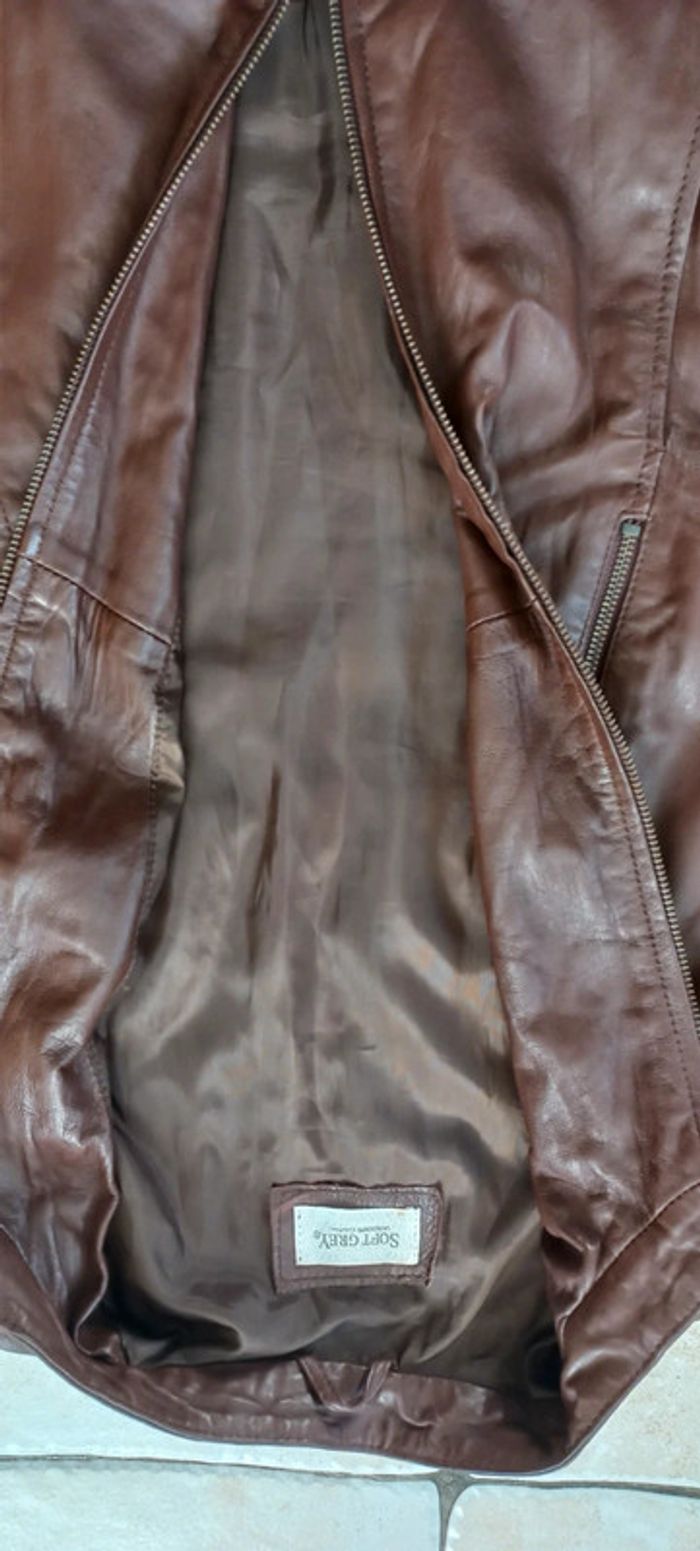 Veste mouton cuir 40 - photo numéro 2