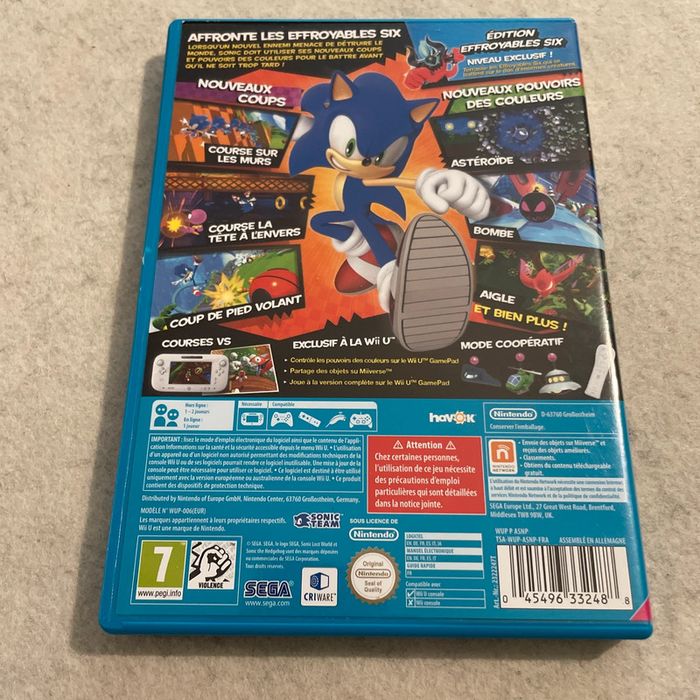 Sonic Lost World Jeu Nintendo Wii U FR - photo numéro 3