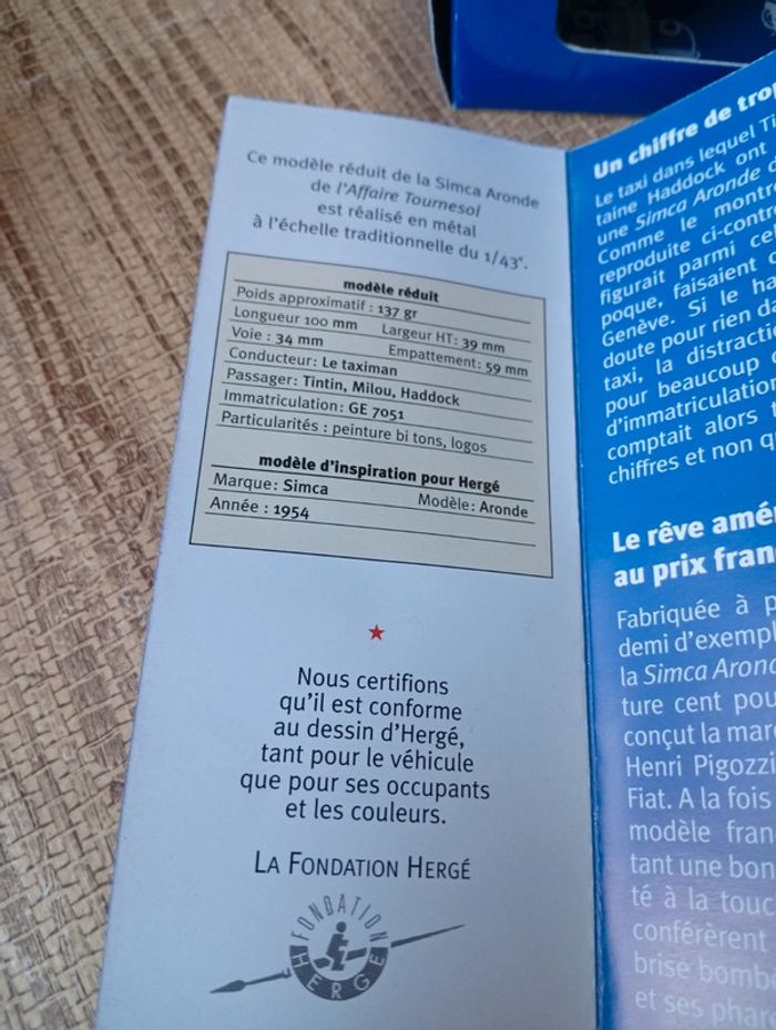 En voiture Tintin L'Affaire tournesol Hergé moulinsart 2003 - photo numéro 3