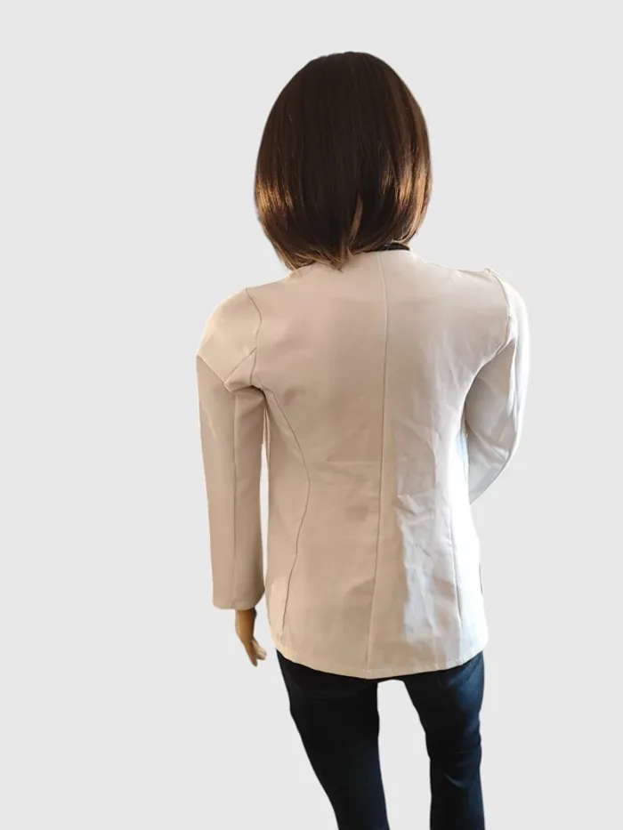 Blazer Blanc Style Chic Taille S, Parfait État ! Prix mini ! - photo numéro 4