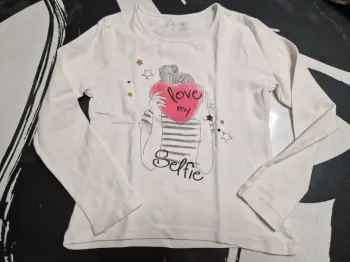 Tee shirt 8 ans orchestra blanc