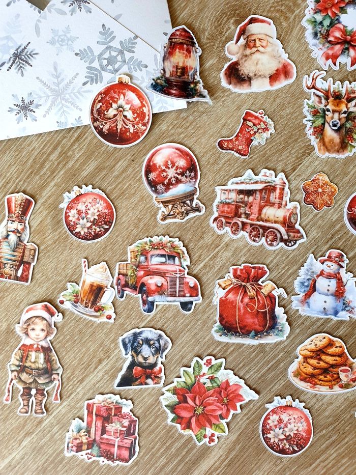 Die cut scrapbooking noel rouge - photo numéro 2