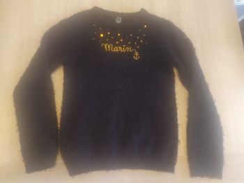Pull terre de Marins bleu marine