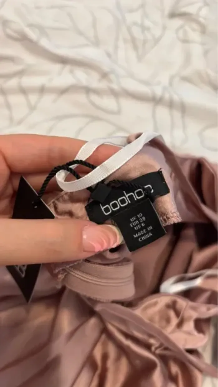 Robe demoiselle d’honneur - Cérémonie mariage - Rose or - Taille M - photo numéro 8