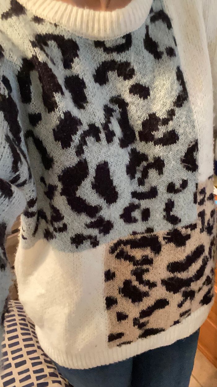 Pull d’hiver multicolores, en bon état , taille 40 - photo numéro 7