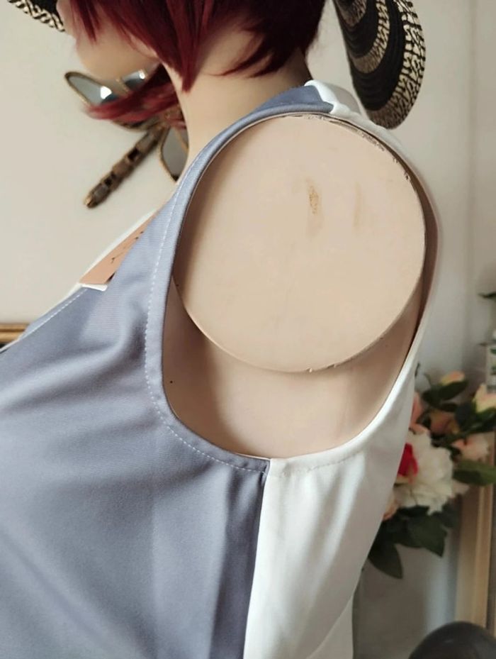 🌿Robe Tricolore Style Rétro Graphique Tendency T34/36🌿 - photo numéro 8