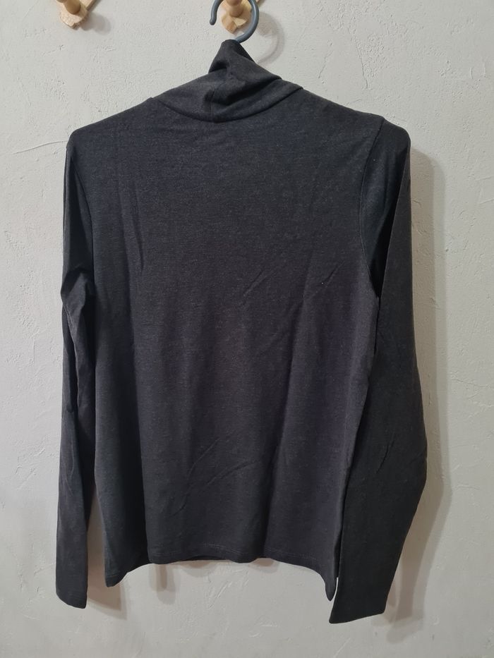 T-shirt manches longues col roulé - photo numéro 3