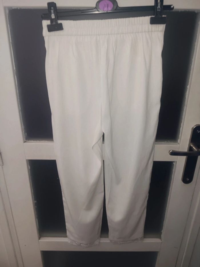 Pantalon blanc Majolica neuf taille S - photo numéro 4
