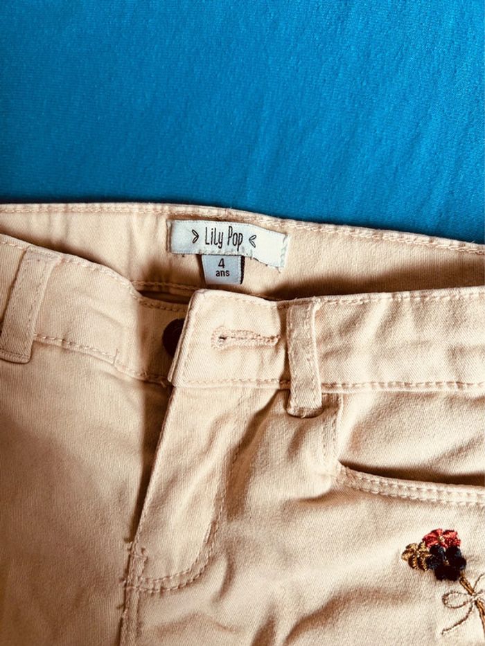Jeans / pantalon rose Lily pop 4 ans - photo numéro 3