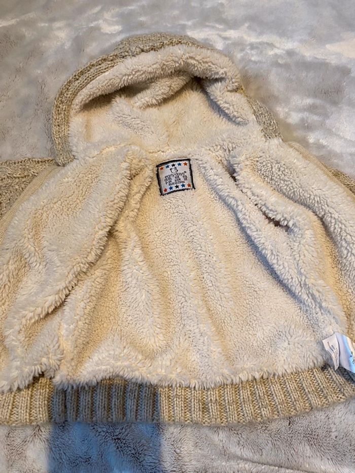 Gilet à capuche chaud 0-3 mois - photo numéro 4