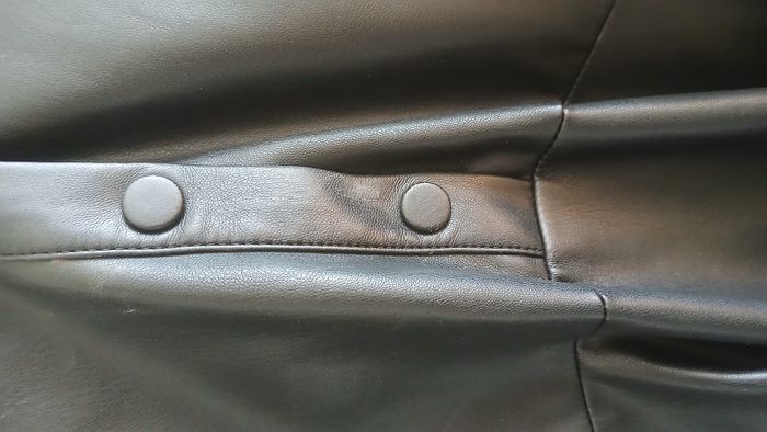 robe simili cuir  noire - photo numéro 4