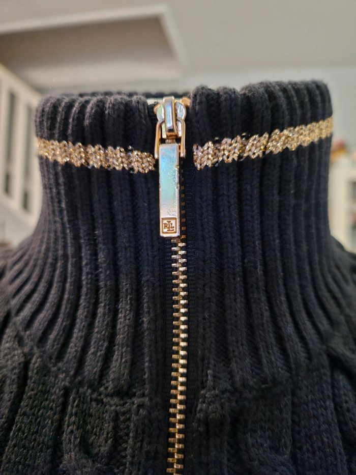 Gilet zippé torsadé Lauren ralph lauren - photo numéro 4