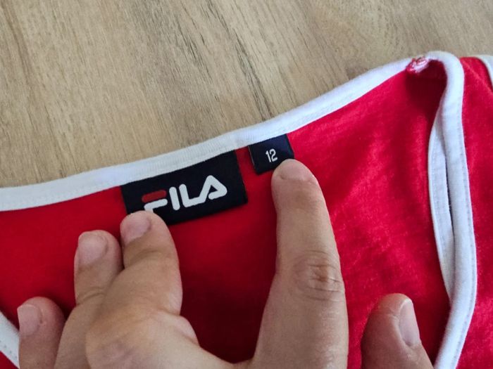 Débardeur fila rouge 12 ans - photo numéro 4