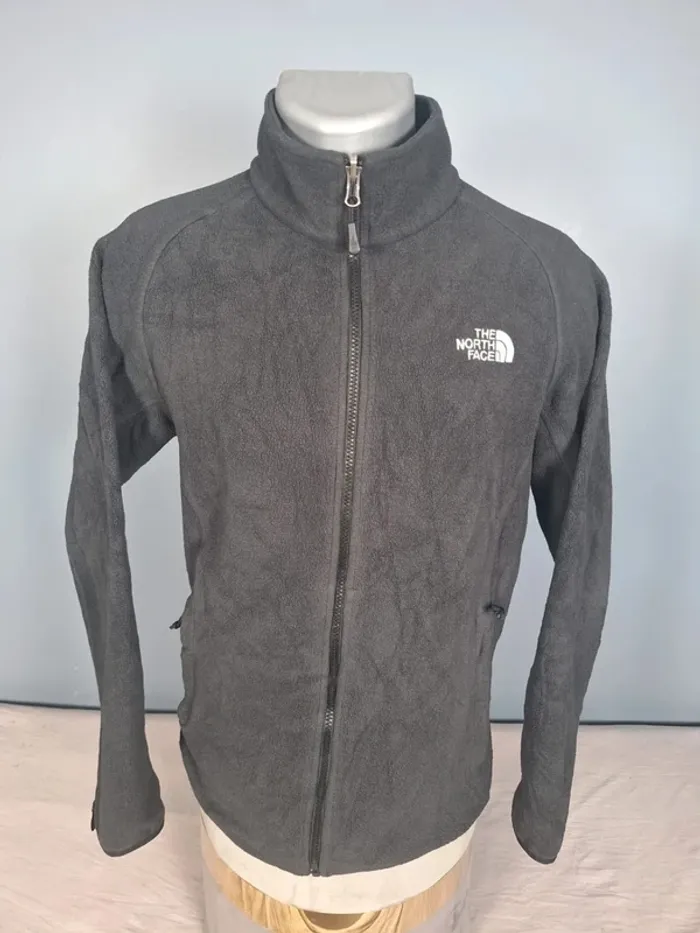 veste The North Face polaire homme zippée noire – Taille S - brodé (606)