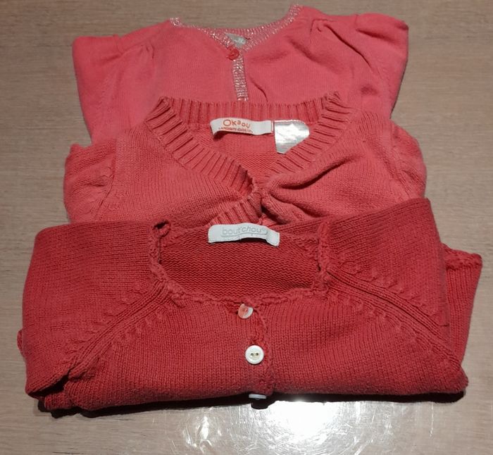 Lot de 3 boléros fille 80