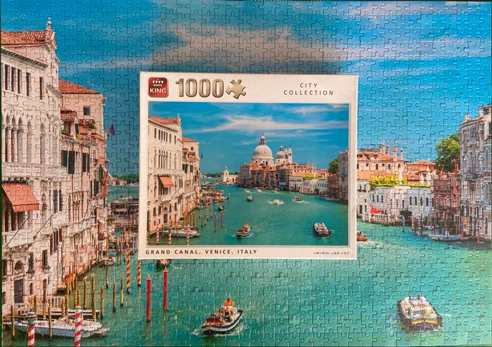 Puzzle 1000 pièces le canal de Venise Complet - photo numéro 3