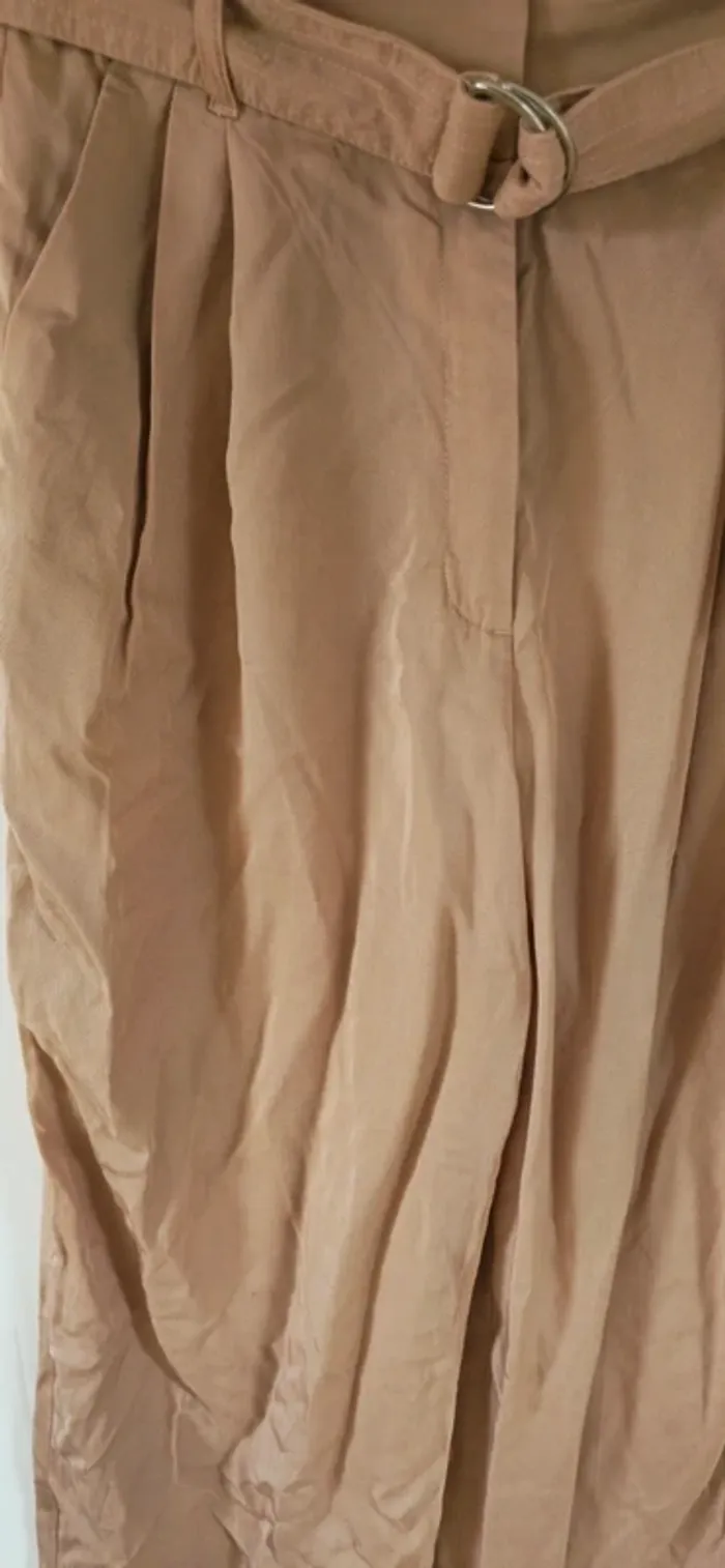 Pantalon H&M beige taille 38 - photo numéro 3