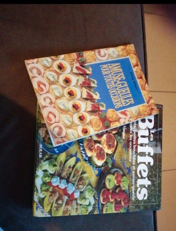 Livres de recettes sur les buffets, canapés et amuse-gueules