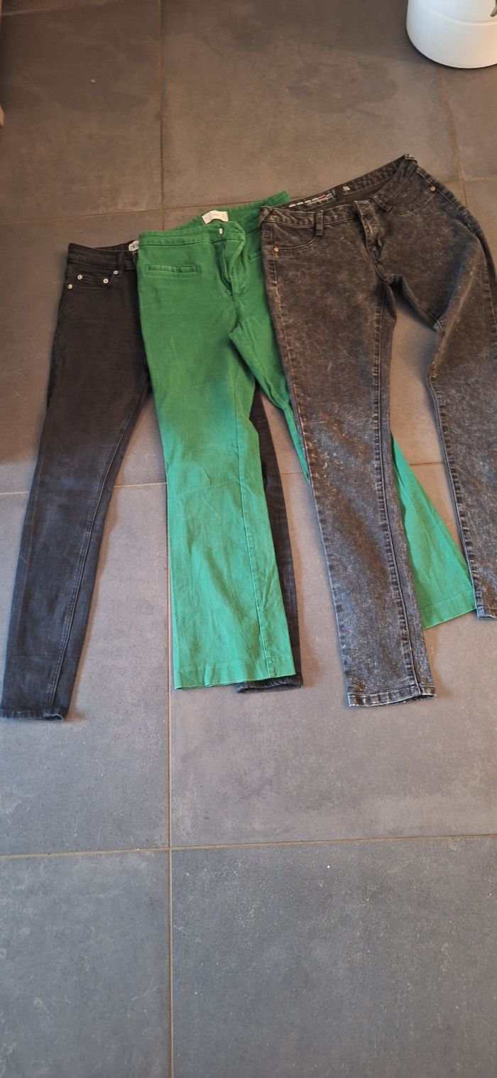 Lot de 3 jeans zarra mango jennyfer