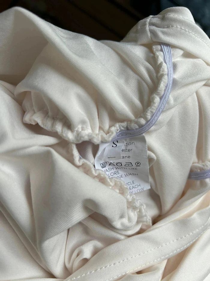 Robe moulante blanche sans manches– Taille S – Boutique bohème - photo numéro 6