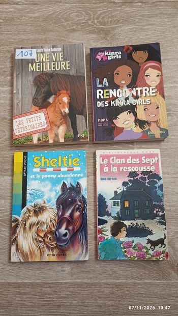 Lot 4 livres de poche