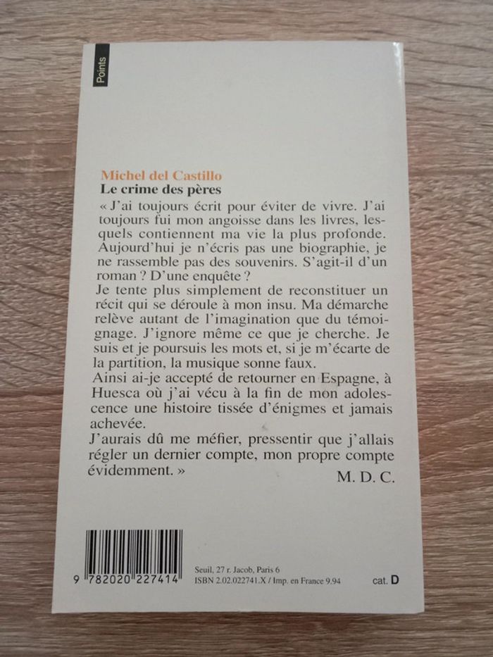 Michel Del Castillo 🔹 Le crime des pères - Le crime des pères - photo numéro 2