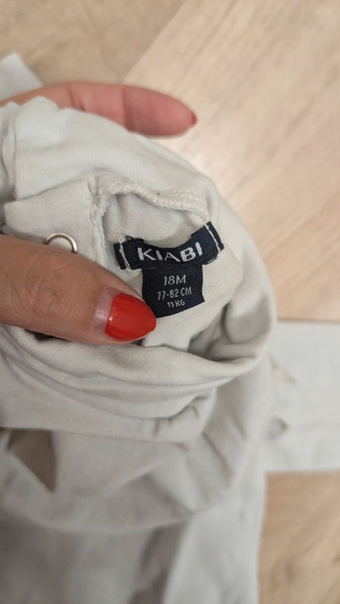 Tee-shirt manches longues crème 18 Mois - photo numéro 5