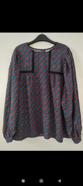 Blouse fluide multicolore à motifs ethniques taille L Molly Bracken