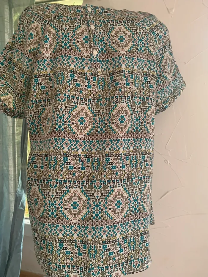 Blouse Balsamik  motif taille 48 manches courtes - photo numéro 7