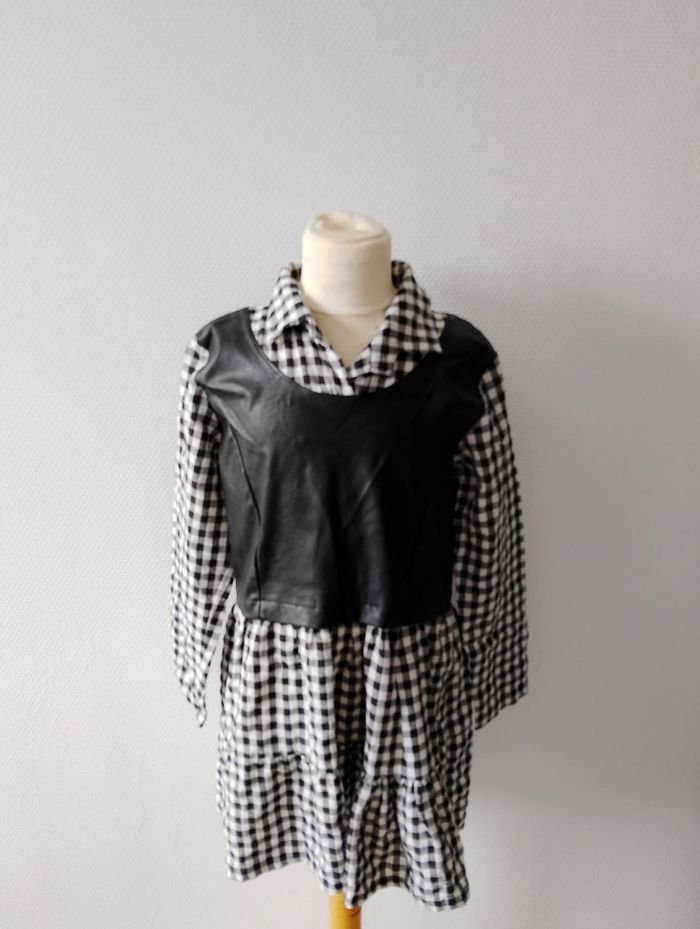 Robe bi matière 10 ans