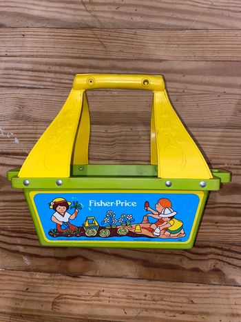 Panier outils jardin jardinage 1981 Fisher price
