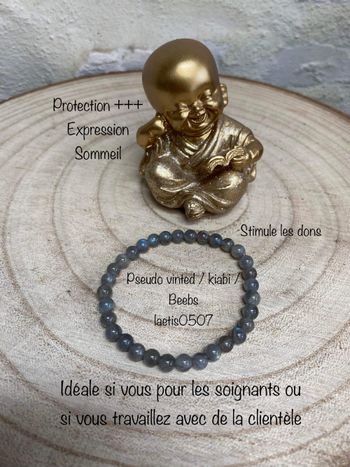 Bracelet en Labradorite , lithothérapie