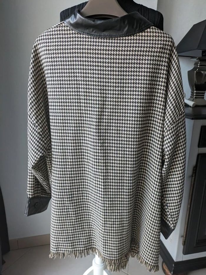 Chemise grande taille tendance pied de poule noir et blanc NEUVE - photo numéro 6