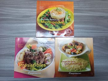 Lot 3 livres de recettes Weight Watchers