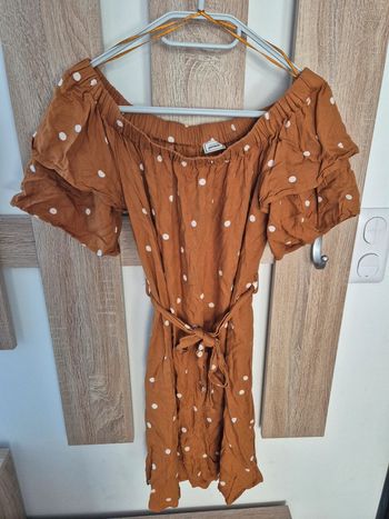 Robe jaune a pois taille 36