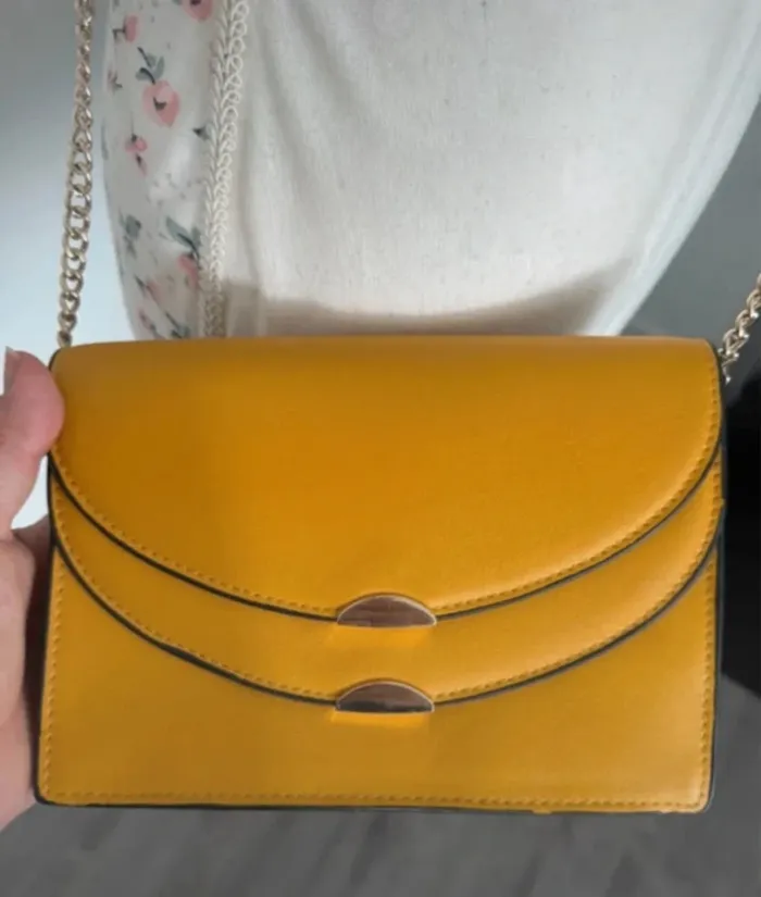 Sac à main bandoulière jaune H&M - photo numéro 2