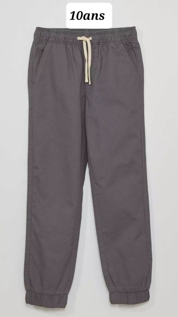 Pantalon gris taille élastique Taille 10ans - photo numéro 2