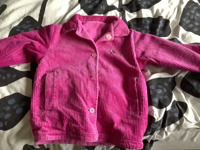 Manteau rose réversible 3 ans kokodo