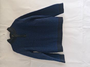 Pull zippé 4 ans Kiabi Bleu marine