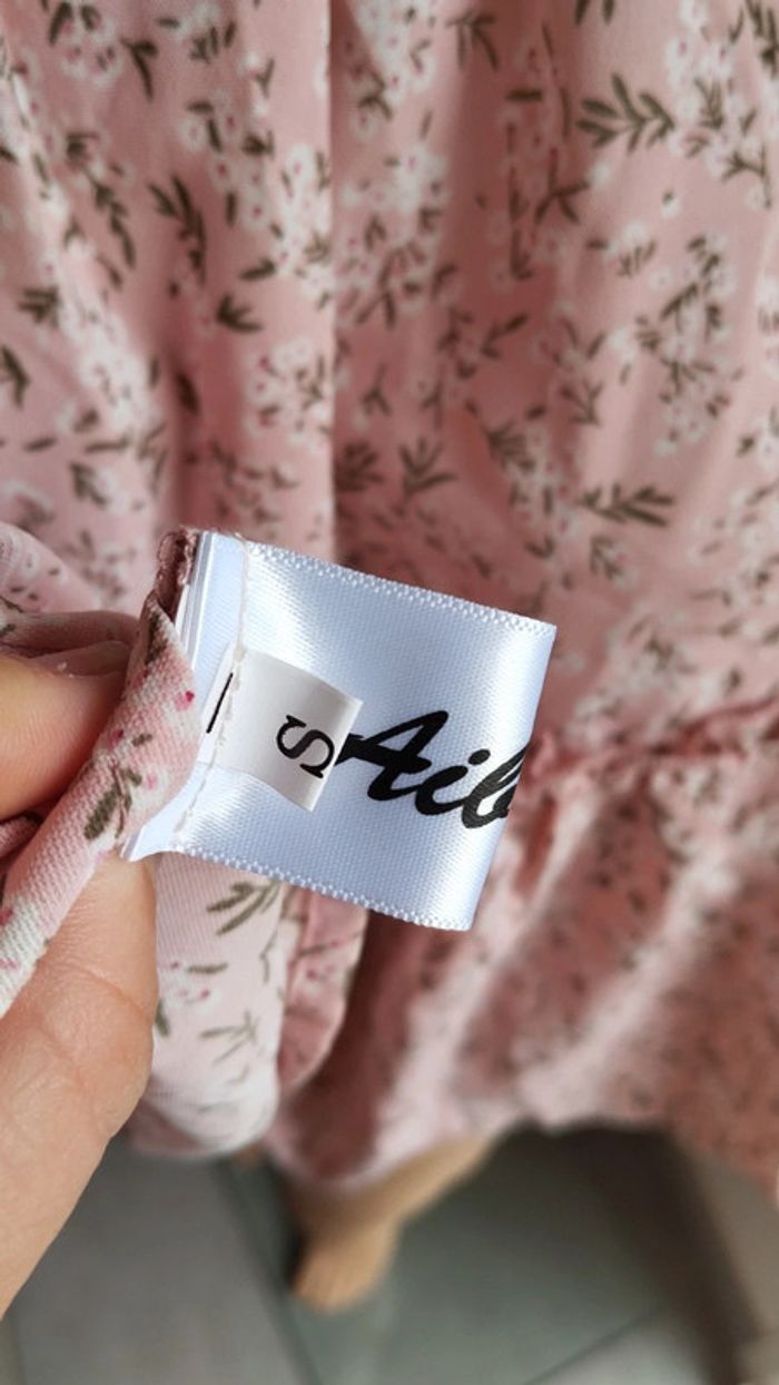 Jupe fleuris rose femme taille s - photo numéro 9