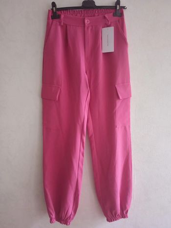 Pantalon cargo rose