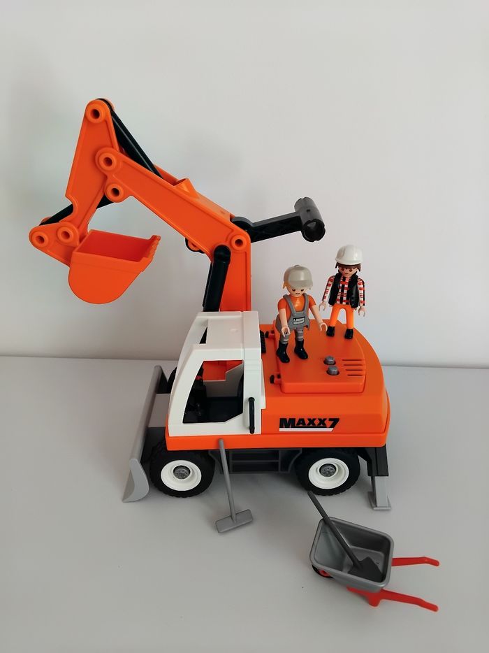 PLAYMOBIL Pelleteuse de Chantier et Bonhommes MAXX 7 🏗 - photo numéro 5
