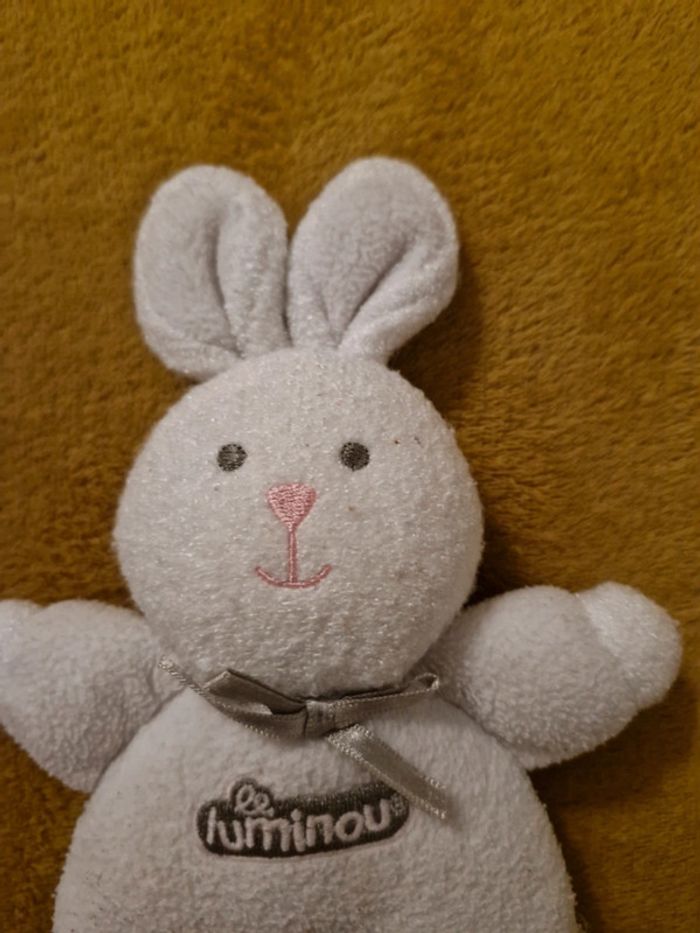 Doudou lapin blanc le luminou - photo numéro 2