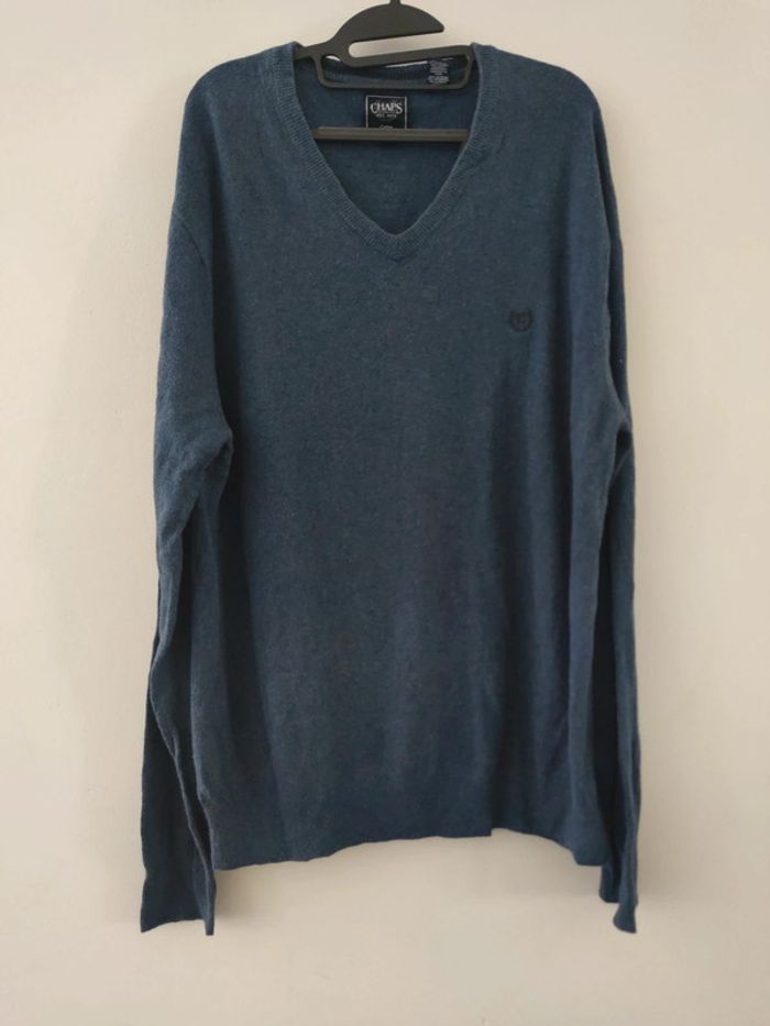Pull col v chaps taille L