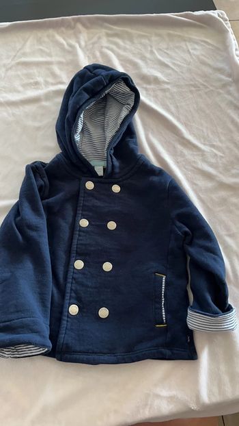 Veste molleton style caban