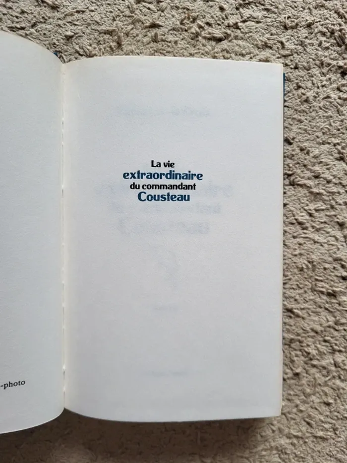 Livre "La vie extraordinaire du commandant Cousteau" - 1979 - photo numéro 5