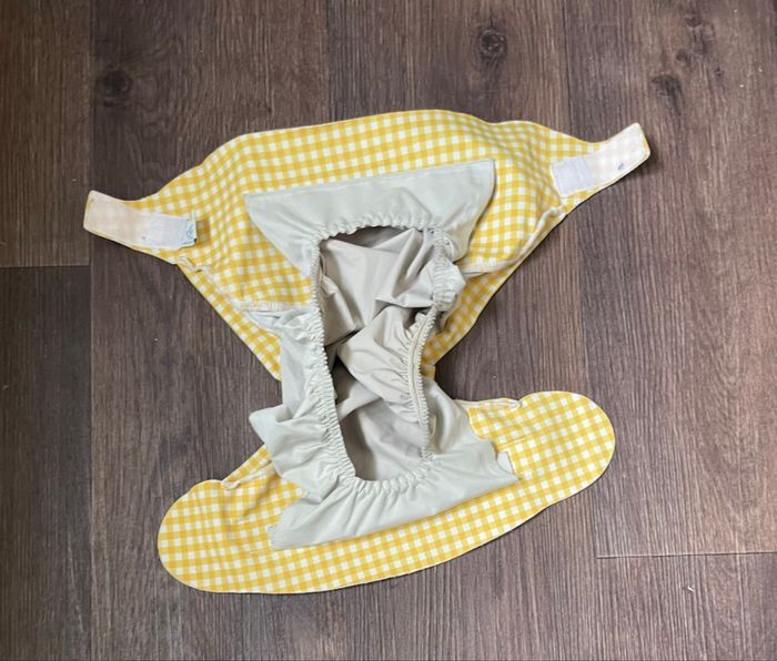 Couche lavable hamac XL Vichy jaune - photo numéro 2